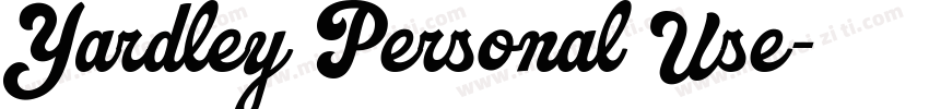 Yardley Personal Use字体转换